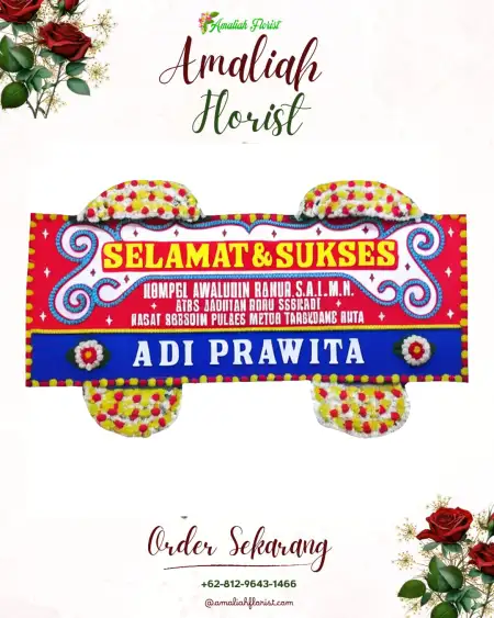 Papan Bunga Ucapan Selamat Keusik
